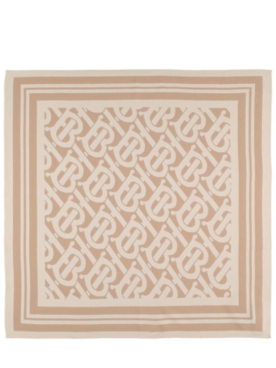 Luisaviaroma Coperta in raso monogram