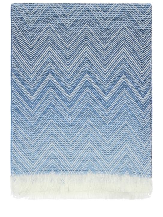 Luisaviaroma Coperta Timmy in lana con frange