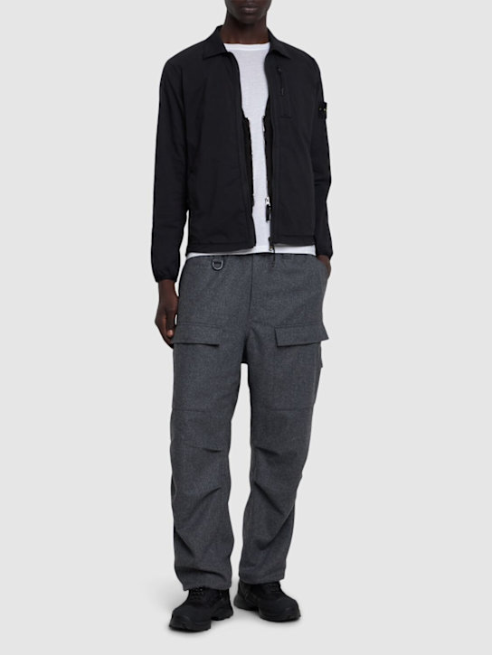 Luisaviaroma Cotton Blend Zip Overshirt