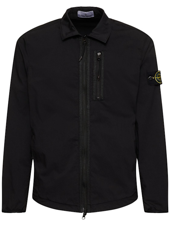 Luisaviaroma Cotton blend zip overshirt