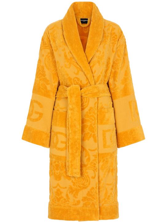 Luisaviaroma Cotton jacquard bathrobe