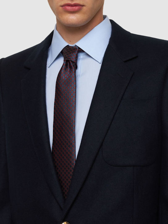 Luisaviaroma Cravatta In Seta GG Jacquard 7cm