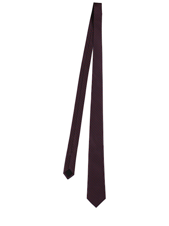 Luisaviaroma Cravatta in seta GG jacquard 7cm