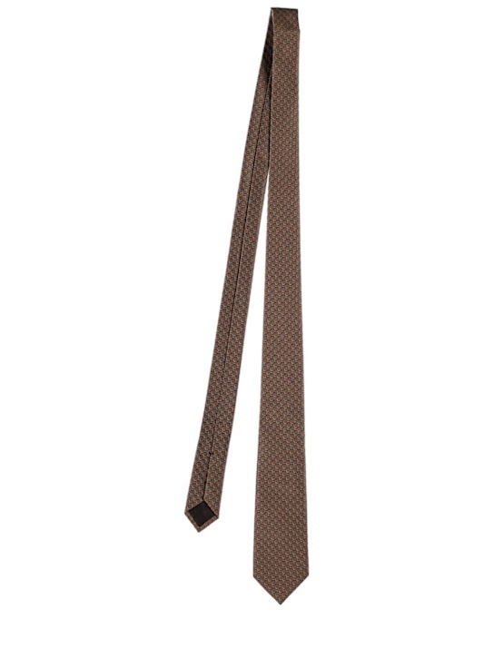 Luisaviaroma Cravatta in seta GG jacquard 7cm