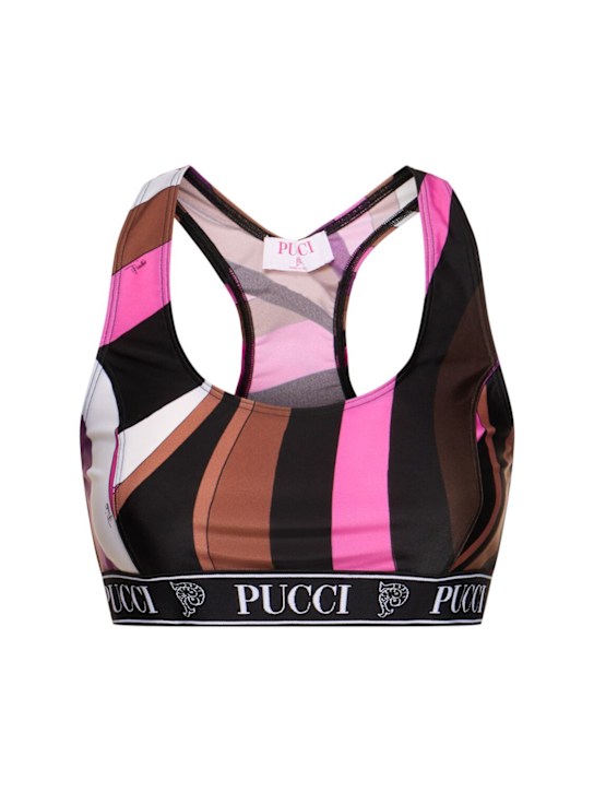 Luisaviaroma Crop top in Lycra stampata