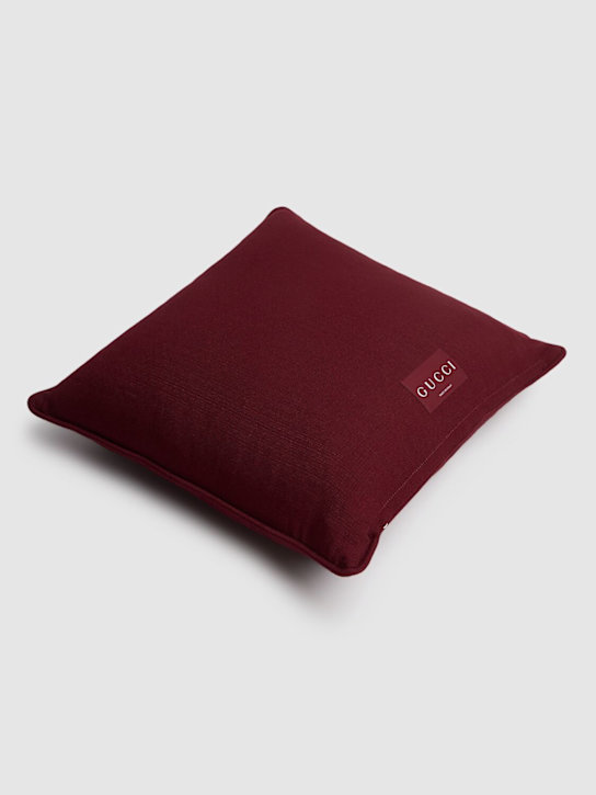Luisaviaroma Cuscino In Viscosa GG Jacquard