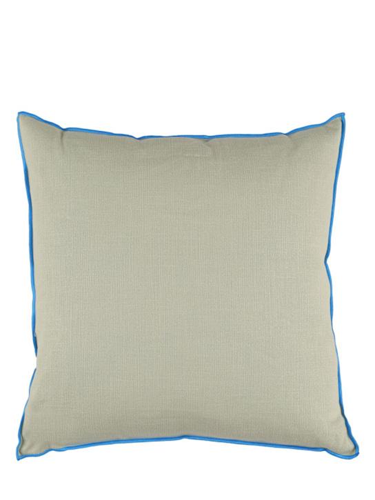 Luisaviaroma Cuscino Outline in lino e cotone