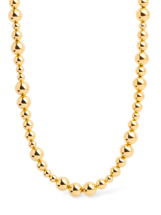 Luisaviaroma Elly brass collar necklace