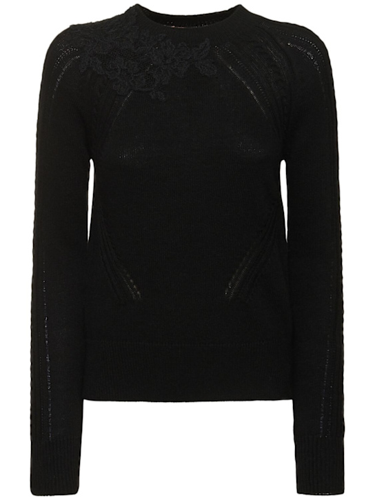 Luisaviaroma Felpa girocollo in maglia con ricami