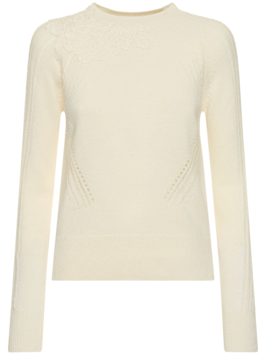Luisaviaroma Felpa girocollo in maglia con ricami