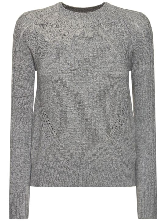 Luisaviaroma Felpa girocollo in maglia con ricami