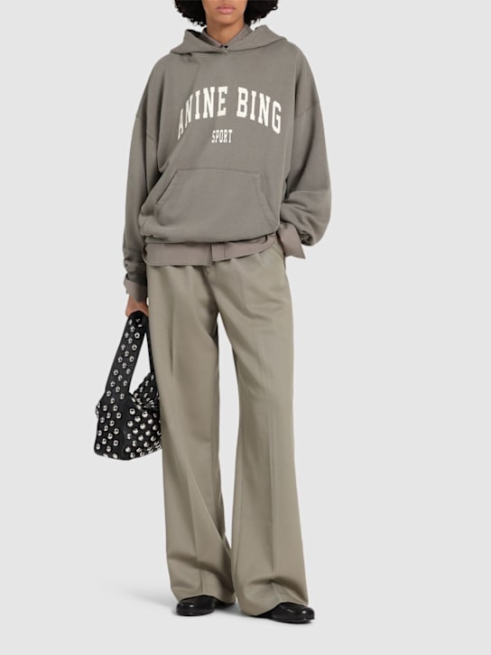 Luisaviaroma Felpa Harvey In Misto Cotone Con Logo