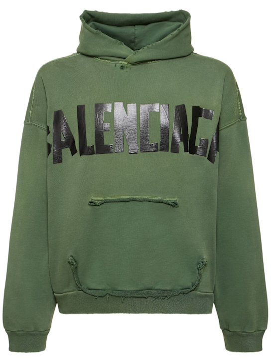 Luisaviaroma Felpa in cotone con cappuccio e logo