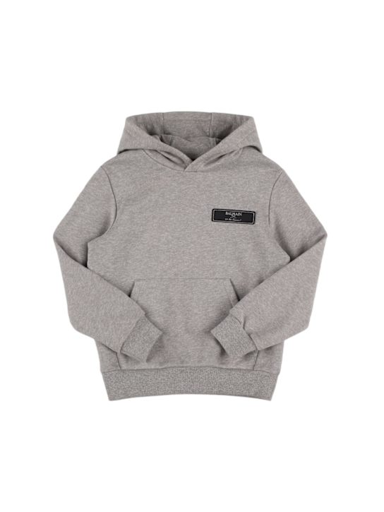 Luisaviaroma Felpa in cotone con cappuccio e logo