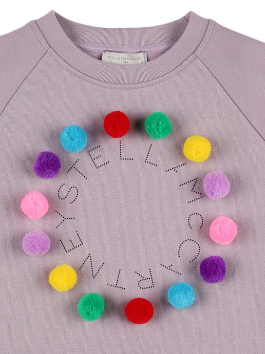 Luisaviaroma Felpa In Cotone Con Logo E Pompom