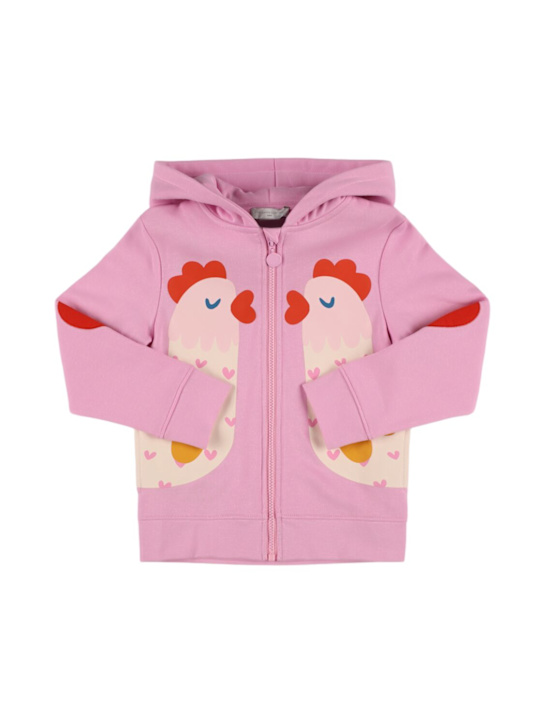 Luisaviaroma Felpa in cotone con zip e cappuccio
