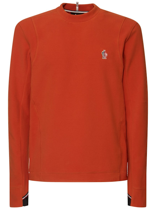 Luisaviaroma Felpa in pile stretch / logo