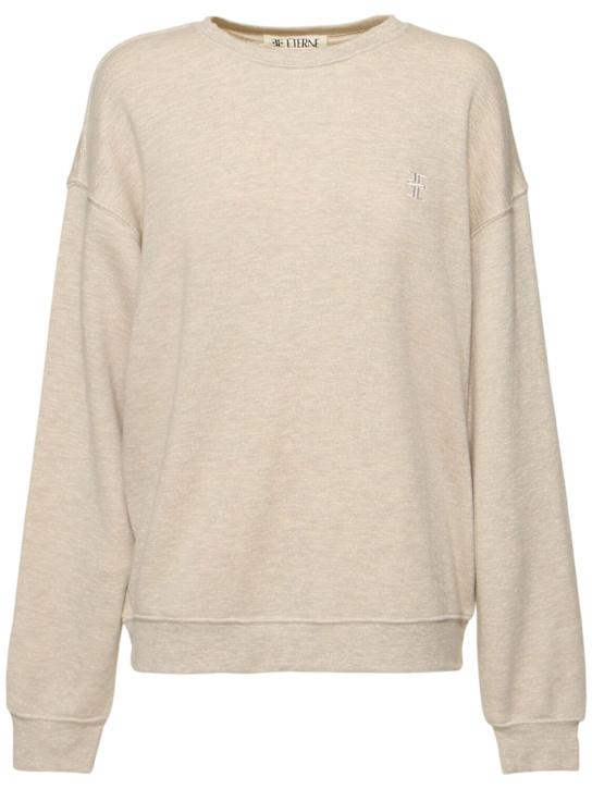 Luisaviaroma Felpa oversize in cotone e viscosa