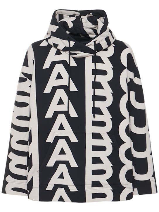 Luisaviaroma Felpa oversize monogram con cappuccio
