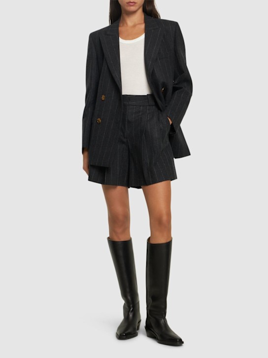 Luisaviaroma Ferien Fell Pinstriped Bermuda Shorts