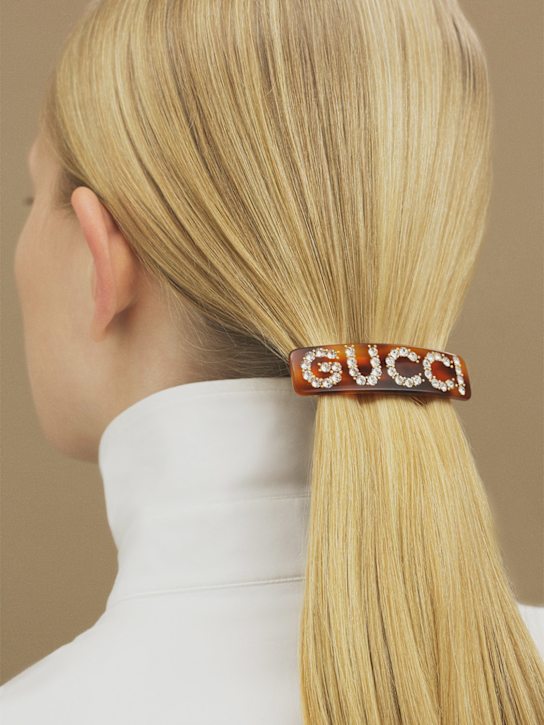Luisaviaroma Fermacapelli Con Logo E Cristalli