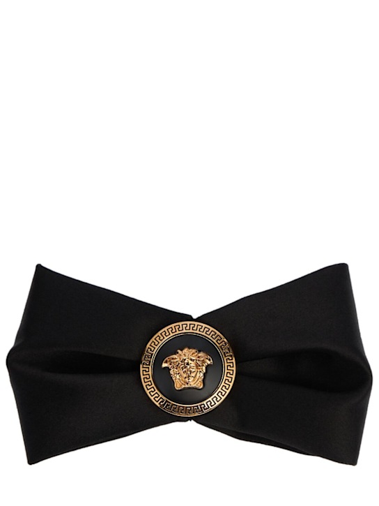 Luisaviaroma Fermacapelli grande in raso con logo