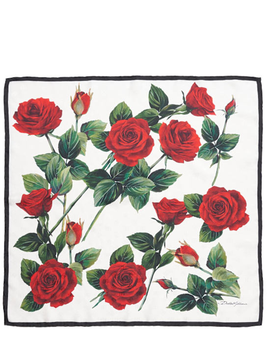 Luisaviaroma Foulard in seta jacquard con stampa