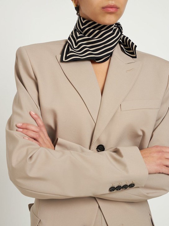 Luisaviaroma Foulard In Seta Monogram
