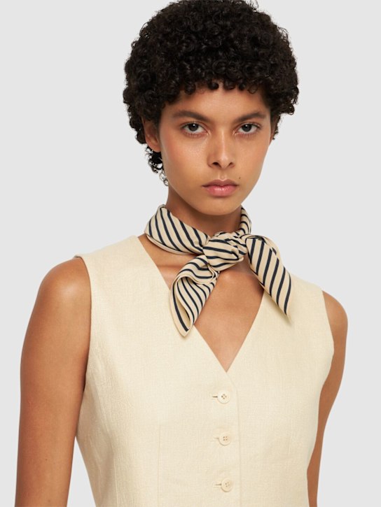 Luisaviaroma Foulard In Seta Monogram