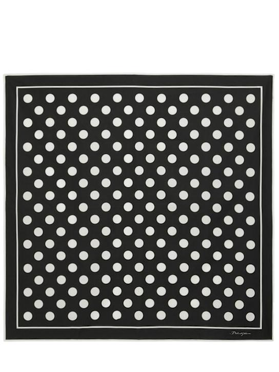 Luisaviaroma Foulard in twill di cotone a pois