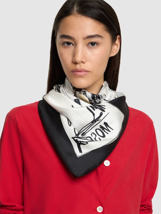Luisaviaroma Foulard In Twill Di Seta