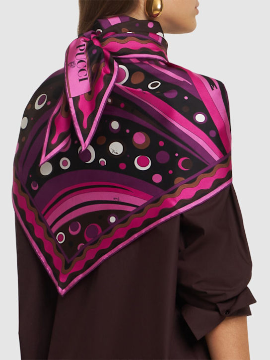 Luisaviaroma Foulard In Twill Di Seta