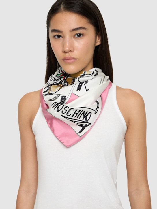 Luisaviaroma Foulard In Twill Di Seta