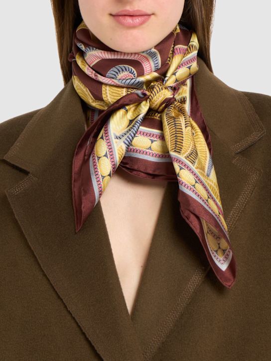 Luisaviaroma Foulard Norma In Seta Stampata