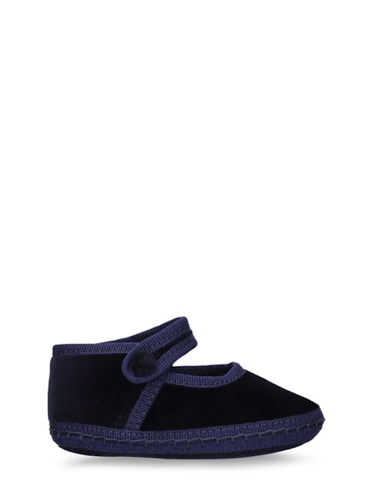 Luisaviaroma Friulane Mary Jane neonato in velluto