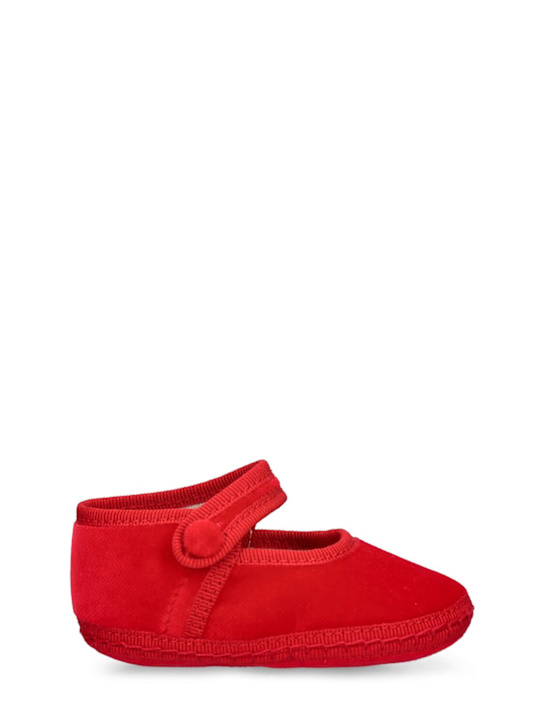 Luisaviaroma Friulane Mary Jane neonato in velluto