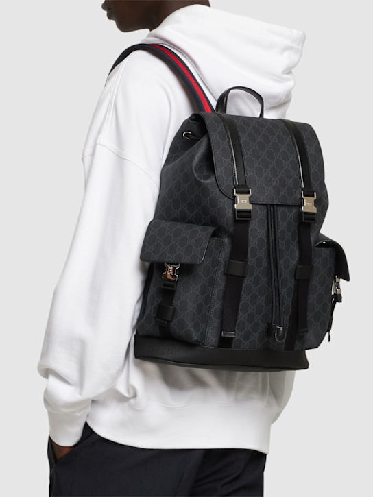 Luisaviaroma GG Black Backpack