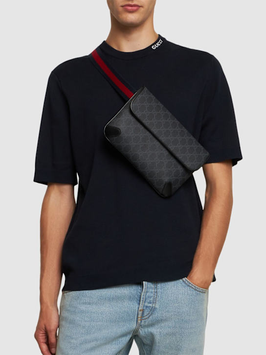 Luisaviaroma GG Black Belt Bag