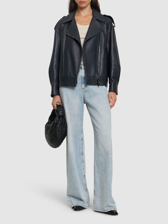 Luisaviaroma Giacca Biker In Pelle