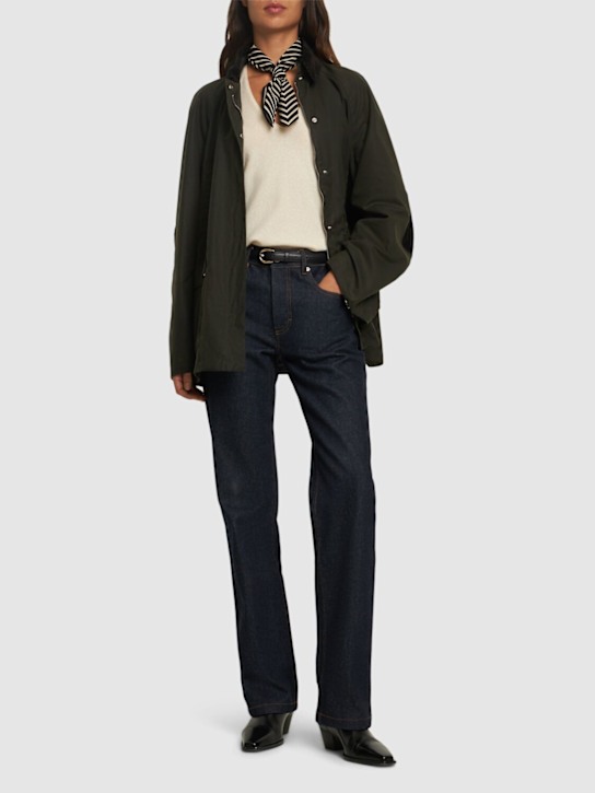 Luisaviaroma Giacca Corta Country In Cotone Cerato