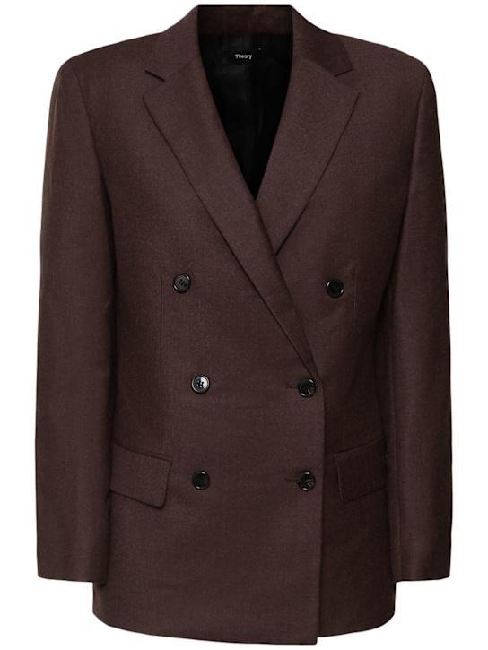 Luisaviaroma Giacca doppiopetto boxy in lana