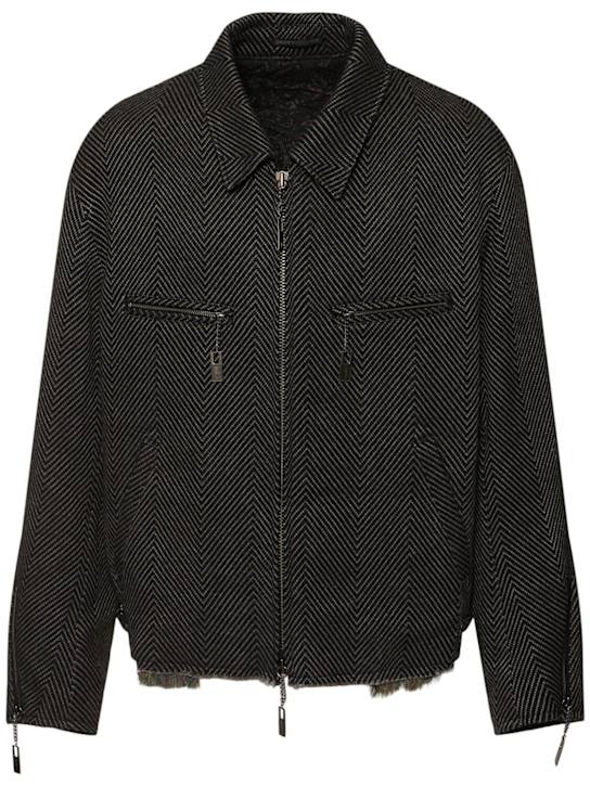 Luisaviaroma Giacca Herringbone in misto lino