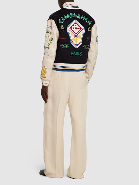 Luisaviaroma Giacca In Cotone Patchwork Con Ricamo