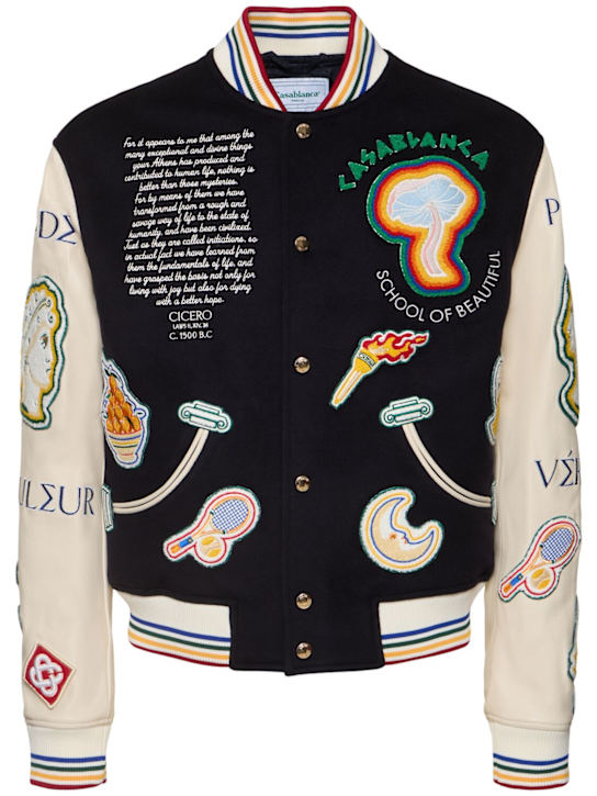 Luisaviaroma Giacca in cotone patchwork con ricamo