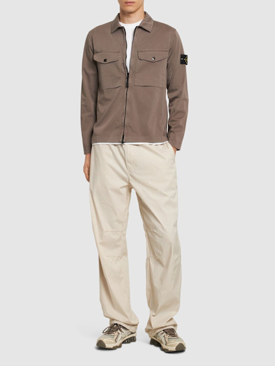 Luisaviaroma Giacca In Cotone Stretch Con Zip