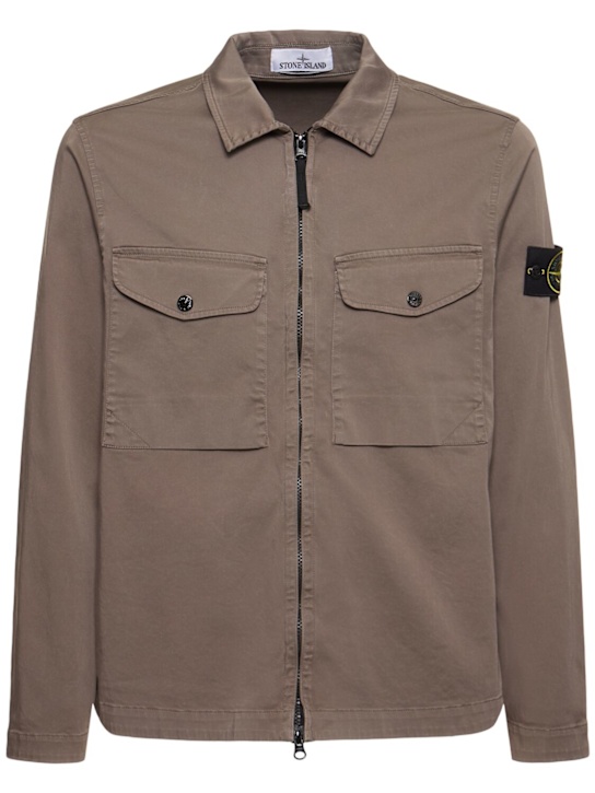 Luisaviaroma Giacca in cotone stretch con zip