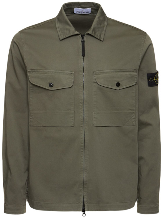 Luisaviaroma Giacca in cotone stretch con zip