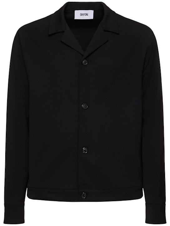 Luisaviaroma Giacca in lana e techno
