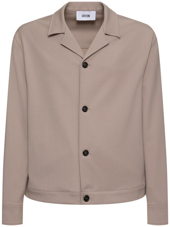 Luisaviaroma Giacca in lana e techno