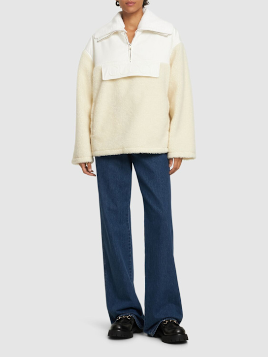 Luisaviaroma Giacca In Pile Di Lana Con Zip